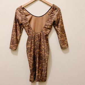 American Apparel Backless Floral Lace Dress
